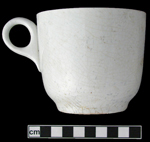 Plain ironstone handled cup.